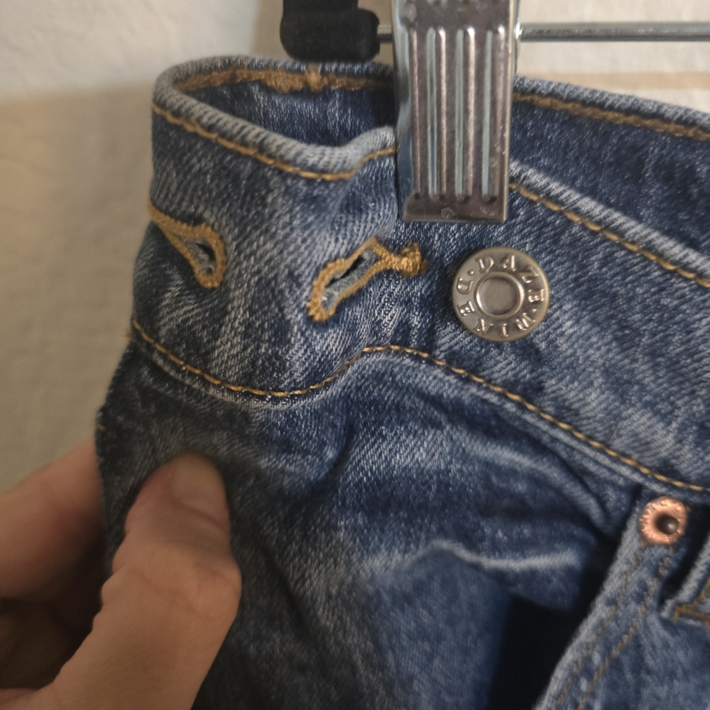 Daze Denim Wide Leg Baggy Jeans in Washed Blue - Picture 8 of 10